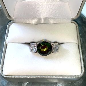 Ring - size 7 ,  925 sterling silver -3 stones
